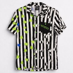 Beetlejuice Button Up Mens Medium